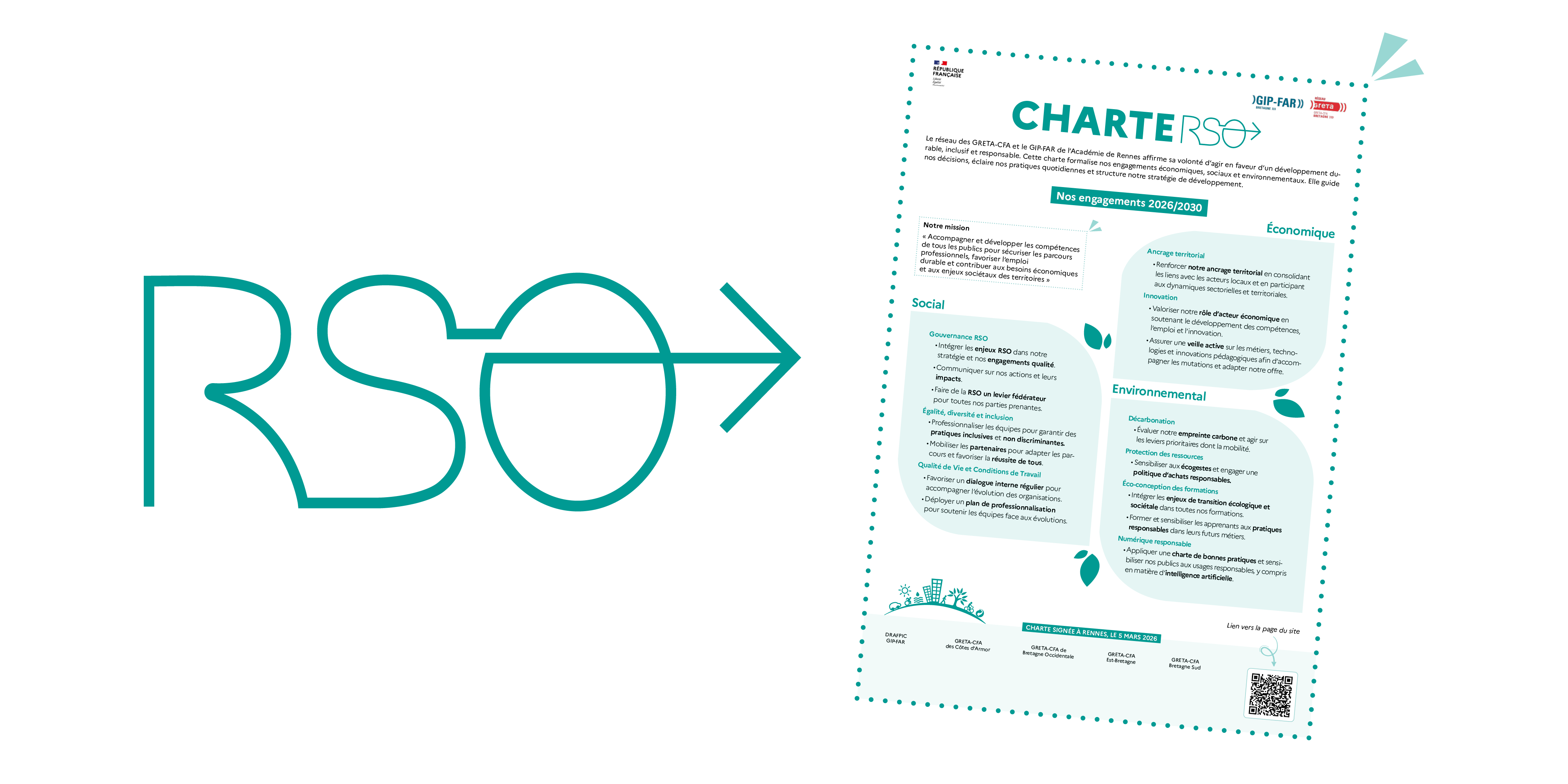 Charte RSO 2026–2030 des GRETA-CFA de Bretagne et du GIP-FAR